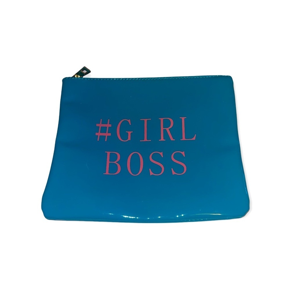 Teal & Pink #GIRL BOSS Zip Pouch